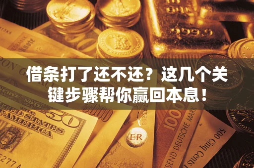 济南借条打了还不还？这几个关键步骤帮你赢回本息！