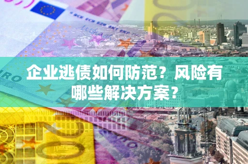 济南企业逃债如何防范？风险有哪些解决方案？