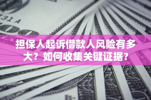 济南担保人起诉借款人风险有多大？如何收集关键证据？