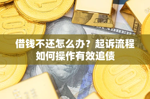 济南借钱不还怎么办？起诉流程如何操作有效追债