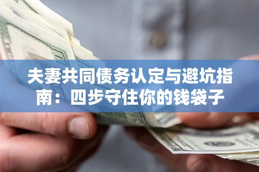 济南夫妻共同债务认定与避坑指南：四步守住你的钱袋子