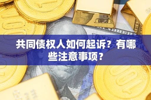 济南共同债权人如何起诉？有哪些注意事项？